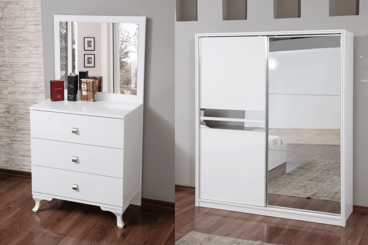 Chambre à coucher NOVA (Blanc)