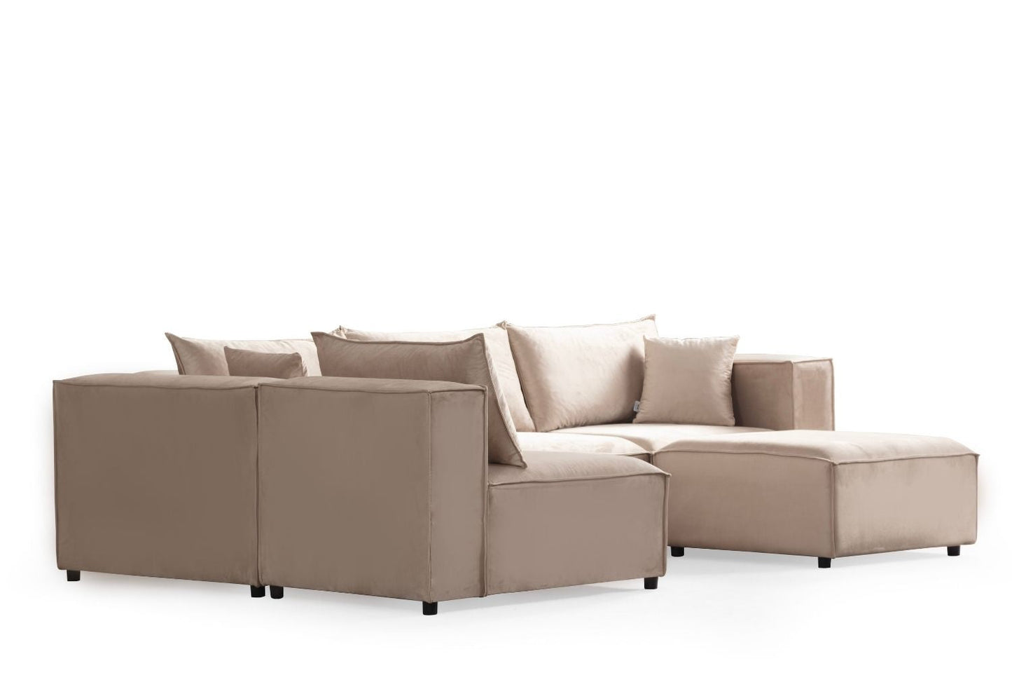 Canapé MAGNUM Velours Modulable 4+1 Pouf