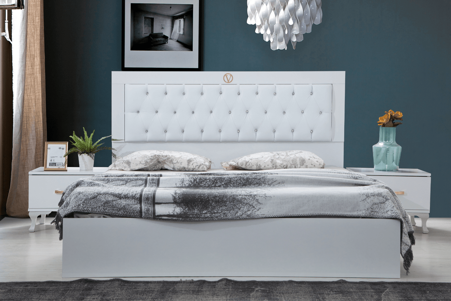 Chambre à coucher NewVersace (blanc)