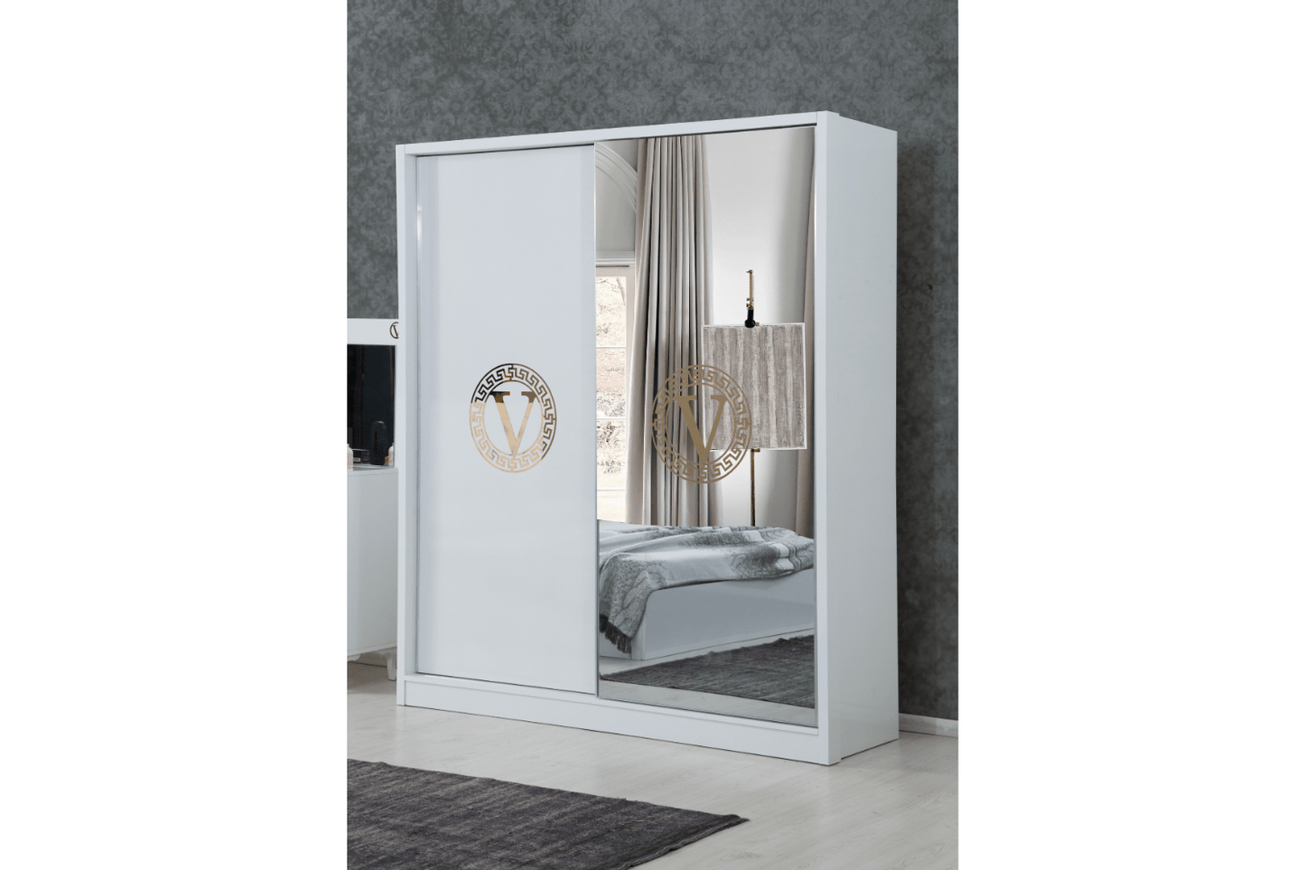 Chambre à coucher NewVersace (blanc)