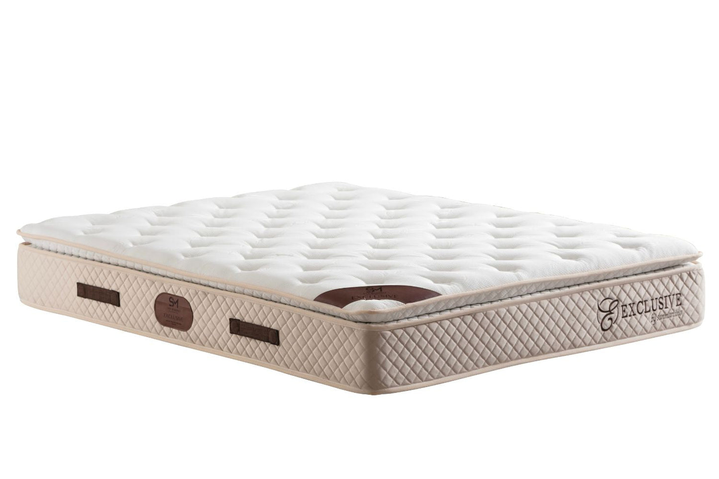 Matelas EXCLUSIF 32 cm d'Épaisseur Ressorts Beige - avec surmatelas Intégré