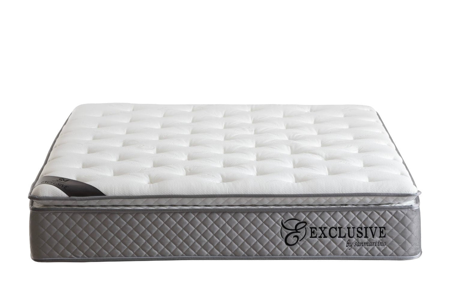 Matelas EXCLUSIF 32 cm d'Épaisseur Ressorts Gris - avec surmatelas Intégré