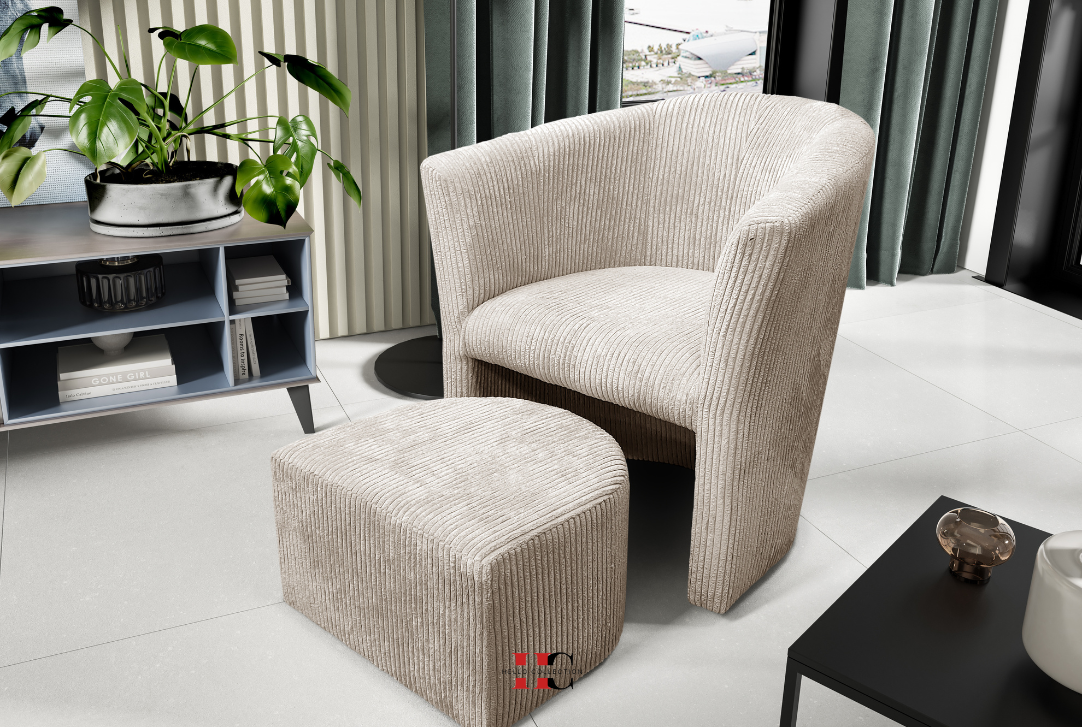 Fauteuil LINA (Velours côtelé)