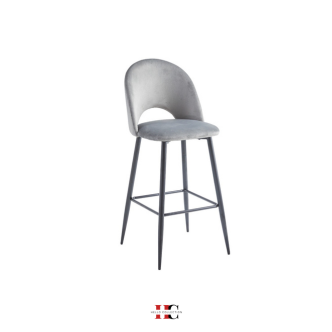 Chaise de bar Amelia (Pied noir)