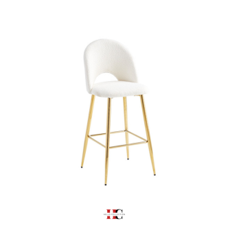 Chaise de bar Amelia (Pied gold)