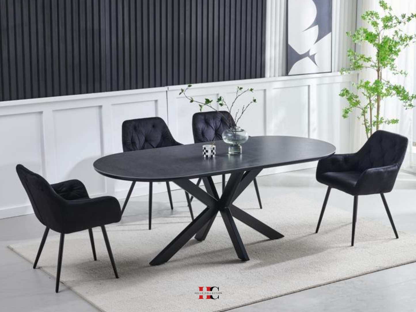 Table à manger Ophélia (Pied noir)