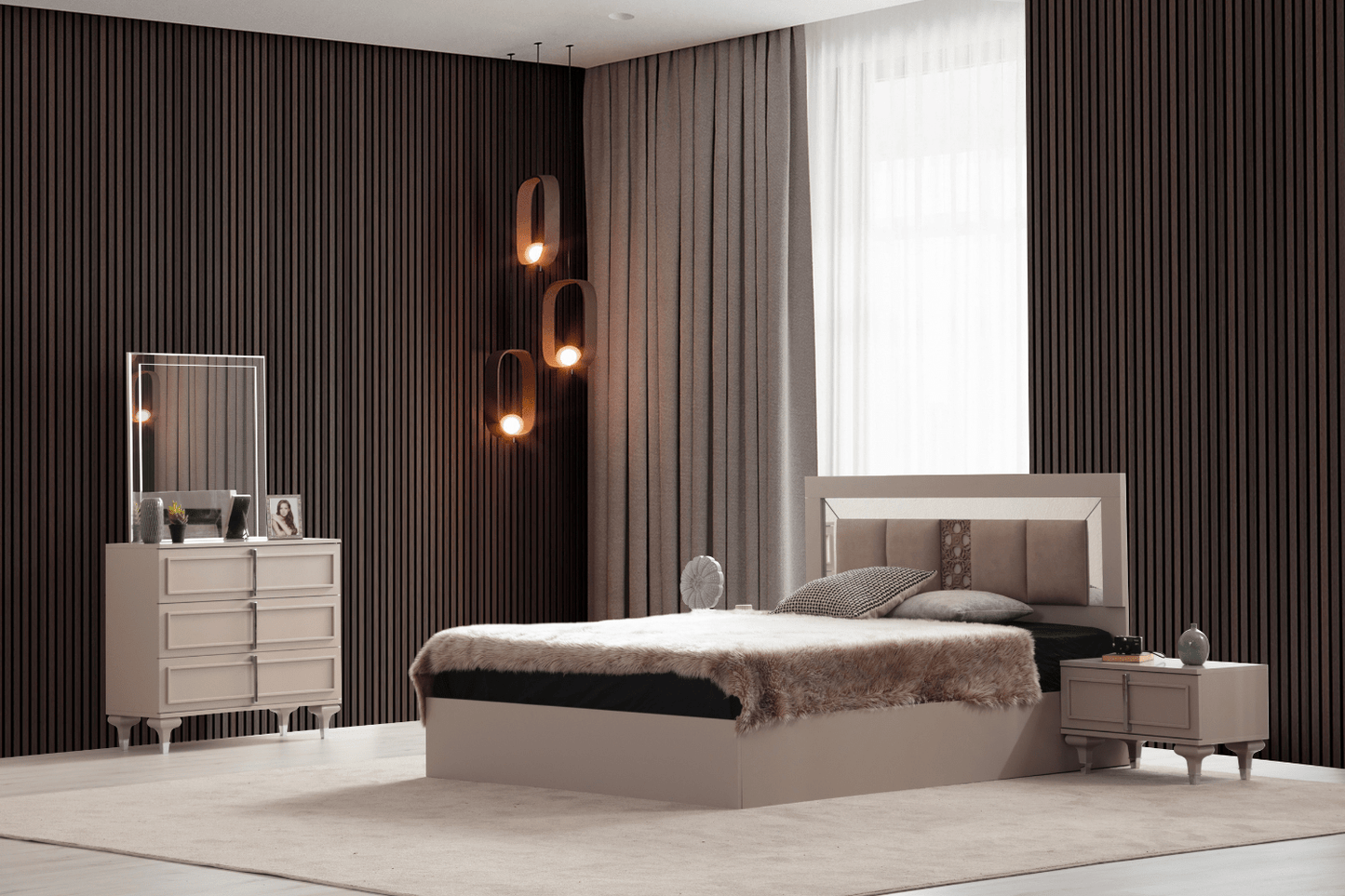Chambre à coucher Rustique