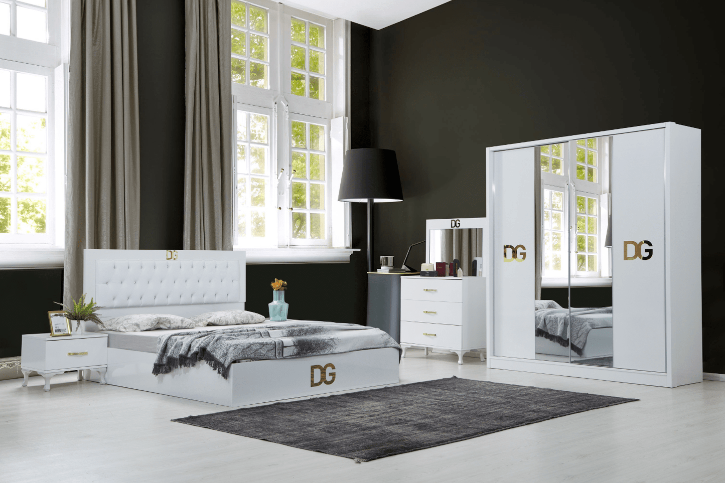 Chambre à coucher DG (blanc)