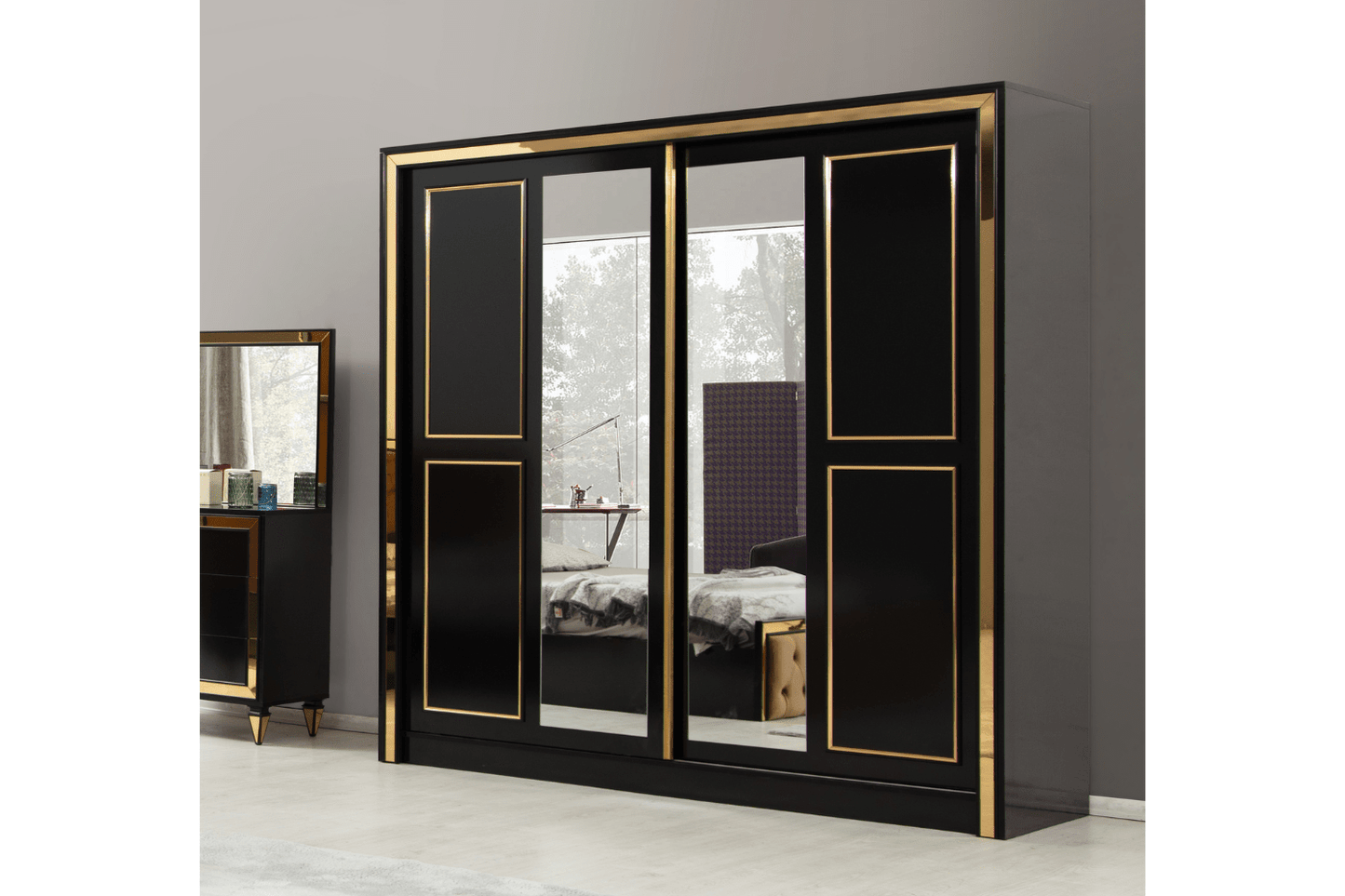 Chambre à coucher Princesse (noir)
