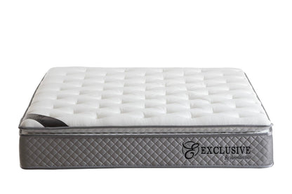 Matelas EXCLUSIF 32 cm d'Épaisseur Ressorts Gris -  avec surmatelas Intégré