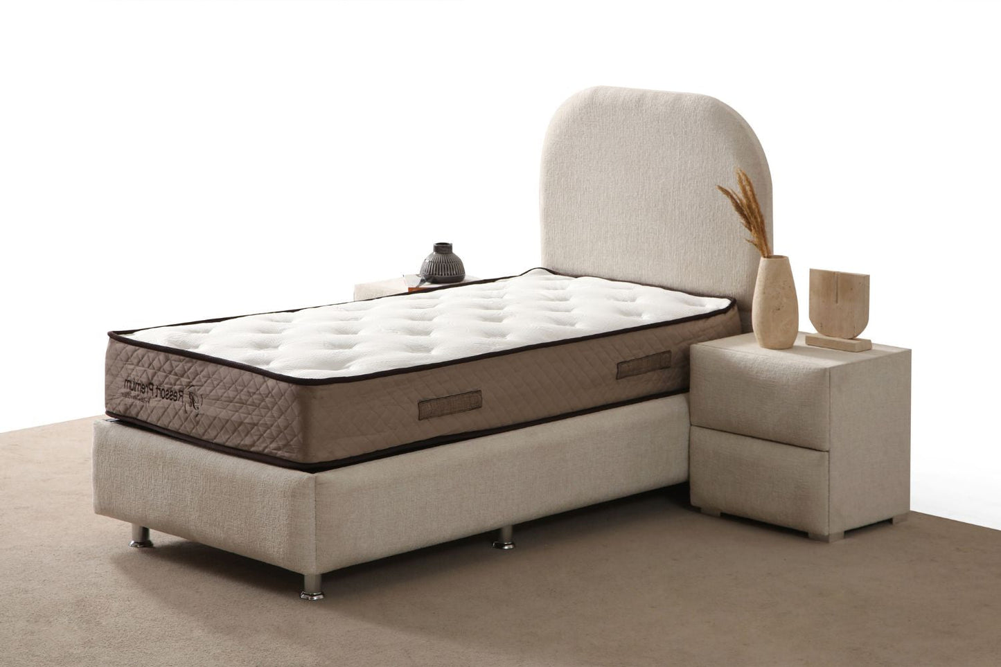 Lit Coffre Enfant JADE BLANC CASSE - CHENILLE