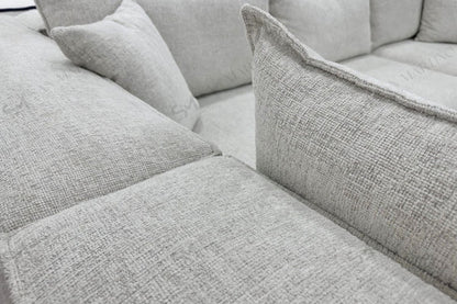 Canapé ELEGANCE Chenille Modulable 3+1 Pouf