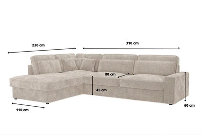 Canapé d'Angle LEXUS Marbella Beige