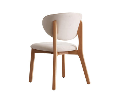 Chaise STAR velours beige