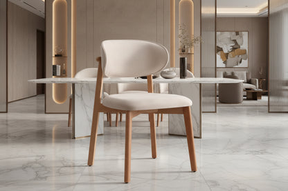 Chaise ASYA velours beige