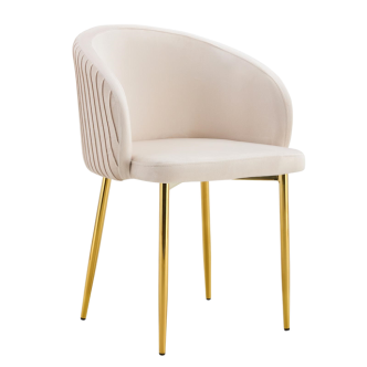 Chaise CARLITO (Pied gold)