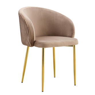 Chaise CARLITO (Pied gold)