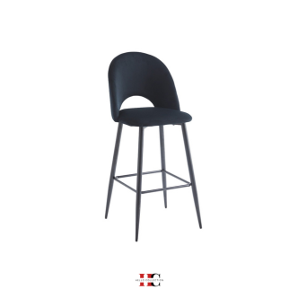 Chaise de bar Amelia (Pied noir)