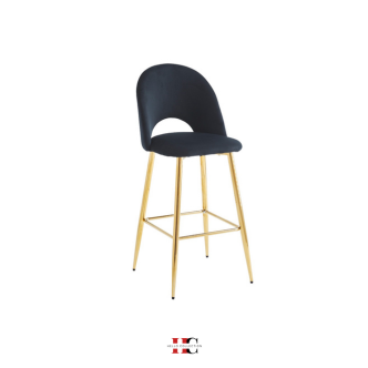 Chaise de bar Amelia (Pied gold)