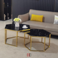 Table basse Hexagone (Pied gold)