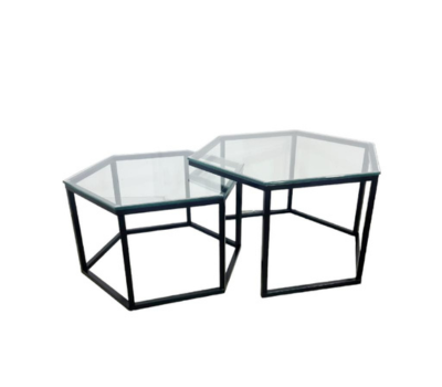 Table basse Hexagone (Pied noir)